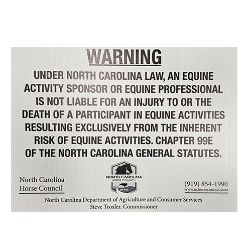 Equine Liability Signage (Non-Member Price)